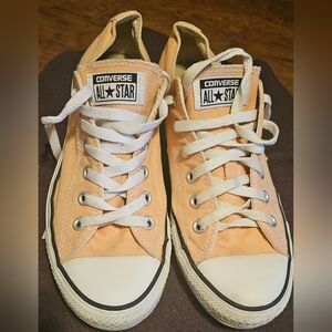 Converse All Star Light Orange Sneakers Size W-9, M-7